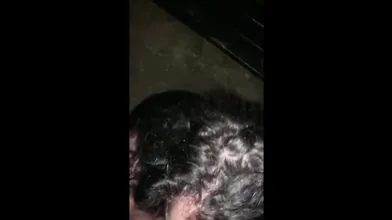 Slut Sucks Two Dicks Outside At Night