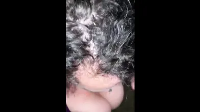 Slut Sucks Two Dicks Outside At Night