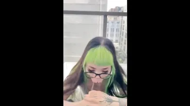 Gothic Slut Sucks A Black Man