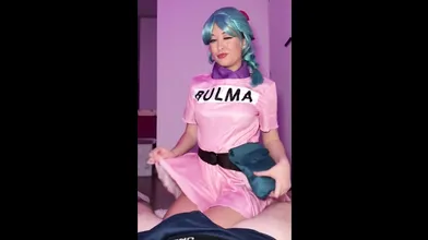 Slut In Bulma Cosplay Gets Fucked