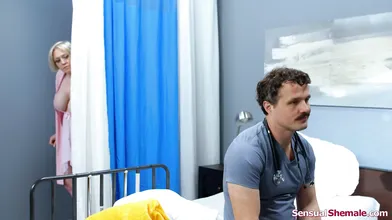 Trans nurse Zariah Aura catches patient fuck colleague nurse