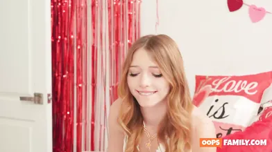 A cowgirl with a smooth-shaven slit and small hooters riding the family secret o