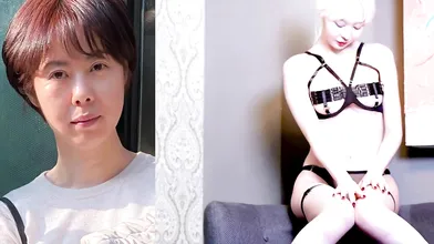 Korean Milf Oh Hye Kyoung Black Nude Photoshoot