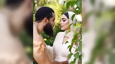 Beautiful Hijabi Arab Girl with Abdur Rahman