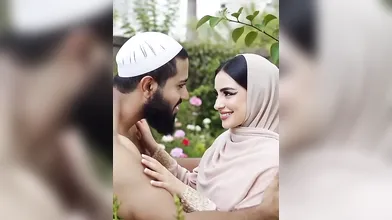 Beautiful Hijabi Arab Girl with Abdur Rahman