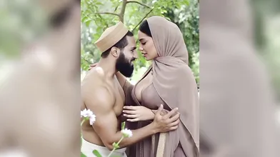 Beautiful Hijabi Arab Girl with Abdur Rahman