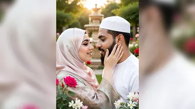 Beautiful Hijabi Arab Girl with Abdur Rahman