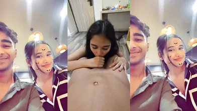 Hot Indian Girl Giving Deepthroat To Boyfriend And Fucking