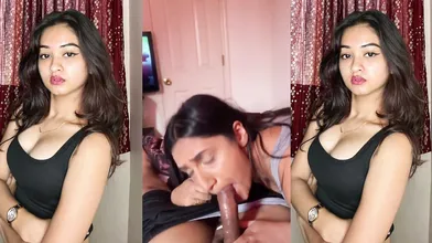 Cute Indian Girl Giving Deep Blowjob To Lover Mms