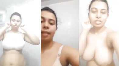 Indian Girlfriend Saying "Sorry" And Surprising Lover Mms Nude TG - @BuyPremium69