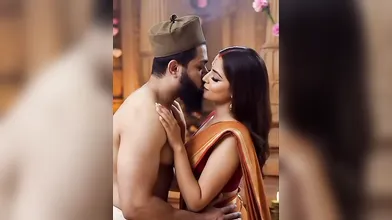 Beautiful ????️ Hindu Sanskari Aurat  with Abdur Rahman  Jay ho