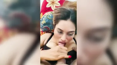 Famous Sexy Horny Instagram Model Sumaiya Saeed Showing Her Big Boobs Hard Sucking Her Boyfriend Dick And Fucked From Behind In Doggystyle