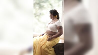 Nandana Krishna Nude Saree Strip & Wet Pussy Masturbation
