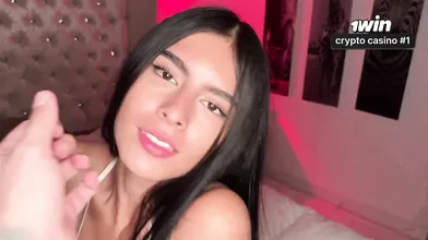 HOT! Horny Colombian honey gets torn up rock hard and ejaculates on her face. XX