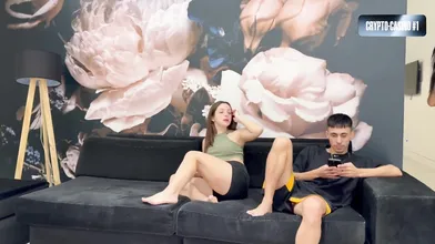 Fuckin' red-hot three-way with AntonellaLulii, LuenOk and LuchiiBB. Big cock, pe