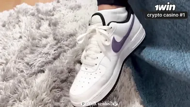 Goddess Kiffa Joi Sweaty and Stinky Nike Air Sneakers - SWEATY FEET - JOI- FOOT