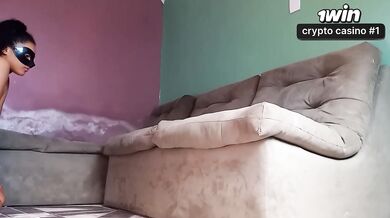 Submissive stepdaughter in deep throat, urinated and sniffing cum (03/28/21) par