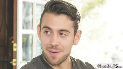 I anal bareback my small tits trans fellow student in class