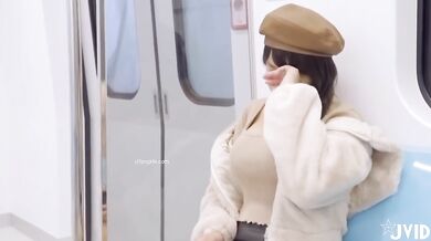 Busty Girl In Public - China AV