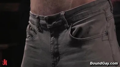 Hot Master Ties Up Big Dick Stud Dane Stewart for Mind Blowing Blowjob and Anal Play