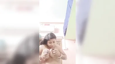 Gouthami reddy manthena removing Nighty and showing nude milky boobs in bedroom