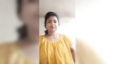 Gouthami reddy manthena removing yellow Nighty and bra showing nude milky boobs