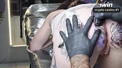 STARTING THE DAY WITH A CHANGE IN MY ANAL TATTOO 2