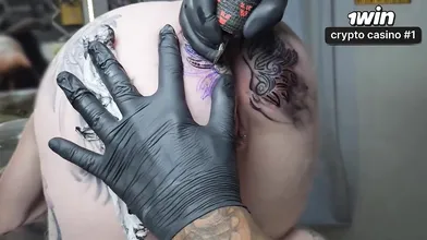 STARTING THE DAY WITH A CHANGE IN MY ANAL TATTOO 2