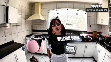 Fucking my wifey with a perfect alternative immense rump white female maid ft. a