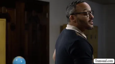 My student wants to pass so I fuck her big tight ass