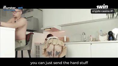 Step mom Stuck in Dishwasher! Must Step friend Fuck Her - XXX! Step mom stuck in