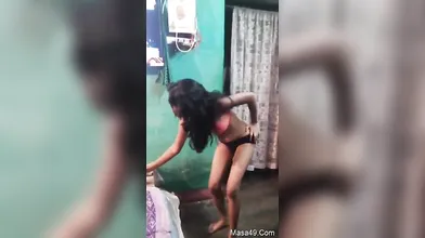 Desi Girl Drinking Beer With Boyfriend