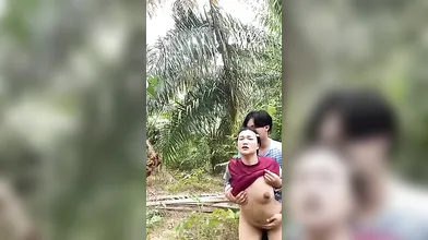 Thai Village Girl Fucking In Her Backyard