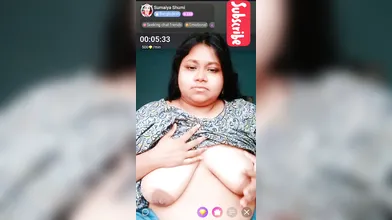 Sumaiya shumi chamet boobs show