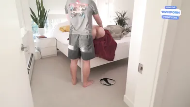 Step sis and I interchange our tight g-spots with my bang-out chick in a threeso