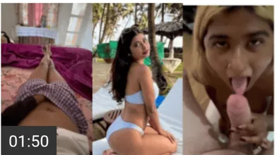 Hot desi influencer obsessed with white dick mms xxx - blowjob to doggy