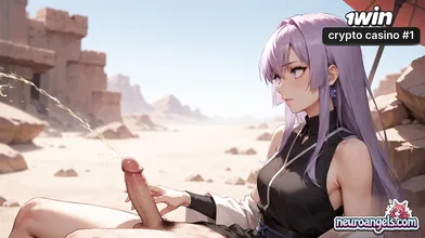 Desert Delight: Purple-Haired Girl Gets Double Dildo Squirt in Sunny Sands