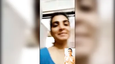 Indian housewife strips nude on webcam