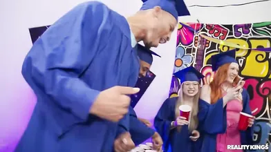 Graduation Gone Wild - Angel Youngs, Hailey Rose, Nina Nova, Krisk XXX, Rocket Powers - Malisa Moir