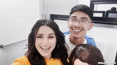 Pervy Threesome In A Public Toilet - Kylie Rocket And Olivia Jayy