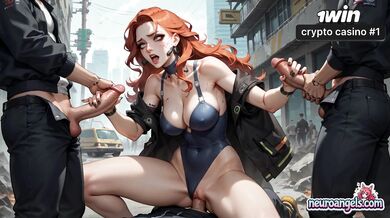 Sweat-Stained Streets: Redhead's Urban Orgasm