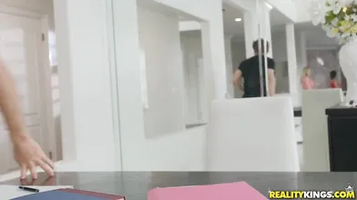 Stepmother And Slutty Teen Share A Big Dick