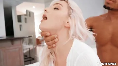 REALITY KINGS Skinny Blonde Eats A Big Black Cock For Snack - Kenna James, Ricky Johnson