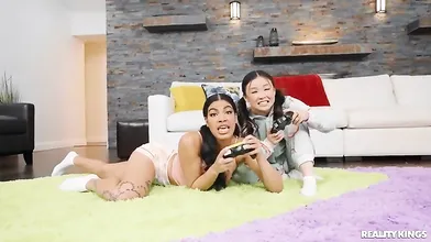 Hot Roomies Offer Their Pussy Instead Of A Torso Sex Toy - Lulu Chu And Maya Farrell