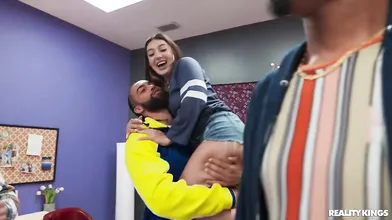 Dormitory Delights - Hazel Moore, Willow Ryder, Violet Gems, James Angel, Kai Jaxon