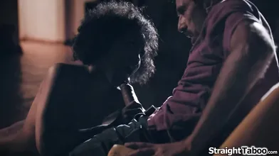 Small tits ebony Demi Sutra empowers herself n takes control