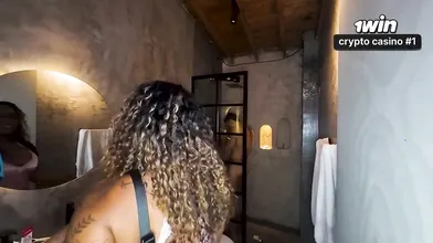 Hot interracial 3 way with my stepson's ebony buddy and me, Carla Morelli, the b