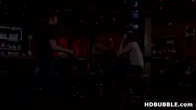 Big Cocked Bartender Fucks A Hot Ebony Chick - Logan Long