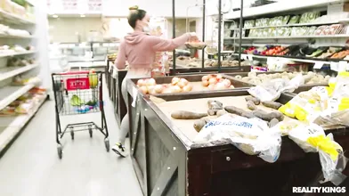 Leila Larocco Takes On Stranger's Massive BBC At The Grocery Store - Leyla Black