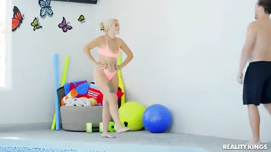 REALITY KINGS Pool Gymnastics Is More Useful With A Big Cock - Kyle Mason, Indica Monroe